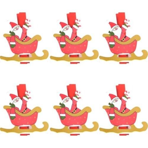 PartiBulutu christmas Slide-Out Santa Claus Pegs christmas decorations рождественские украшения