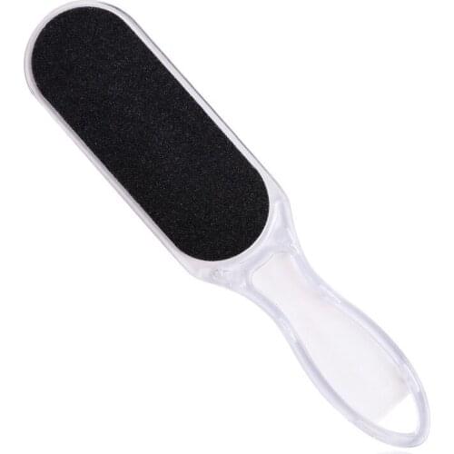Nail peeling pedicure file transparent handle foot rubbing double-sided thickening foot file nursing foot planing nail tool