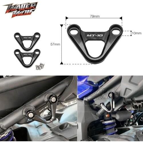 For YAMAHA MT FZ 10 MT10 FZ10 2016-2020 Rear Foot Rest Blanking Plates Motorcycle Accessories Rests Footrest 2020