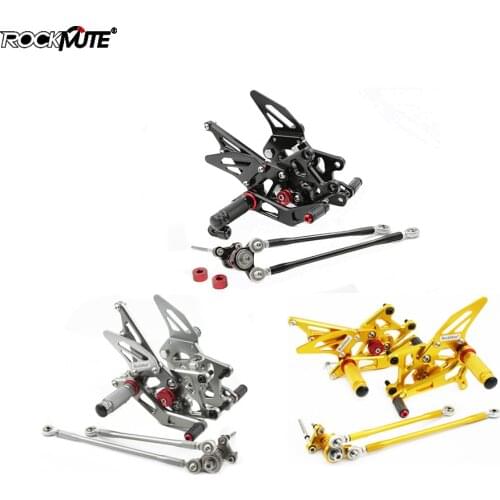 For Honda CBR600RR 2007-2008 Motorcycle Rider Footrest Adjustable Rearsets Foot Pegs Black Gold Gray