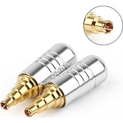 Silver Headphone Cable Adapter Solder Wire Connector For IE40 Pro Earphone Pin Male Jack Audio Connectosr DIY Minijack