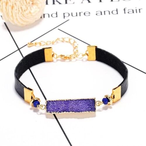 SHINYGEM Leather Bracelets