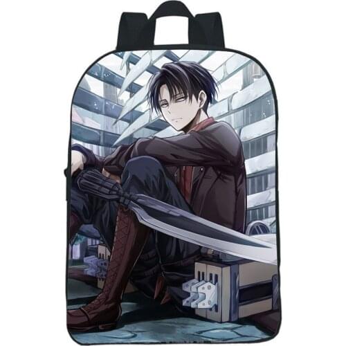 Anime Attack On Titan School Bag Kindergarten Backpack Fashion Cartoon Rucksack Boy Girl Small Bookbag Student Fashion Knapsack
