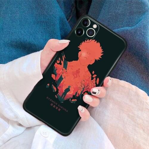 Jujutsu kaisen Ryomen Sukuna anime manga silicone Phone Case FOR iPhone Se 6 6s 7 8 Plus X Xr Xs 11 12 Mini Pro Max Glass Cover