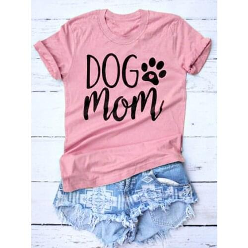 Dog Mom T-shirt Dog Lover Birthday T Shirt Unisex Harajuku Funny Tshirt Casual Summer O Neck Plus Size Graphic Tees Tops