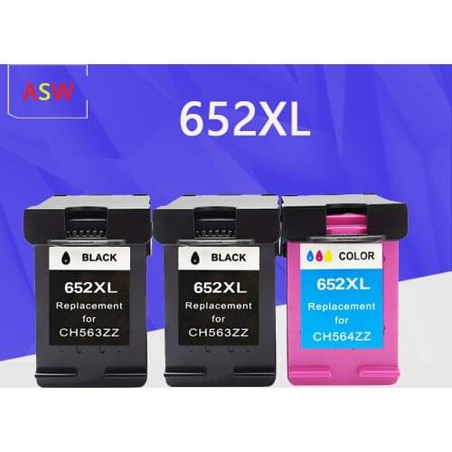 ASW 652XL Compatible ink cartridges For HP652XL hp652 For HP Deskjet 1115 1118 2135 2136 2138 3635 3636 4536 4535 printers