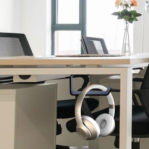 Sticker Acrylic Earphone Sticky Display Stand Headphone Bracket Hanger Under Desk Wall Mounted Headset Holder Hook