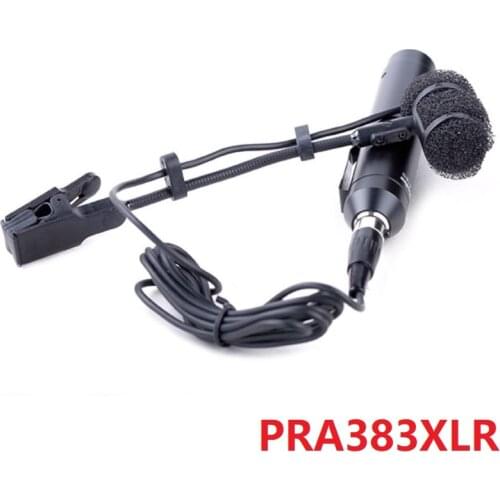 Superlux PRA383XLR clip-on gooseneck saxophone microphone for on stage performance instrument live sound and studio recording