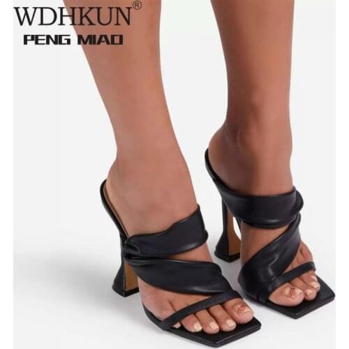 Women Party Shoes Summer High Heels Large Size Fish Mouth Fashion Pleated Gold Solid Stiletto Ladies Sandal Zapatos De Mujer