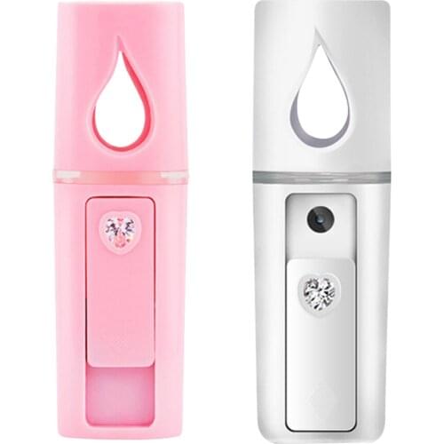 Handy Nano Cool Mist Sprayer Facial Mister Steamer Face Humidifier with USB Rechargeable Moisturizing Cleansing Skin Care Tools