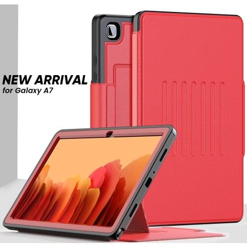 Smart Case for Samsung Galaxy Tab A7 10.4 Case 2020 T500 T505 T507 with Adjustable Kickstand Leather Flip Protective Cover