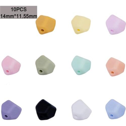 10PCS Baby Silicone Beads Eco-friendly BPA Free Chewable Stretchy Beads DIY Jewelry Chewable Nursing Necklace Accessories