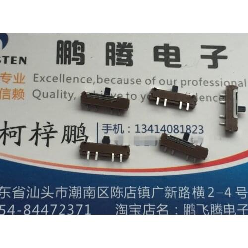 10PCS/lot Original Japanese ALPS SSSS7B0101 toggle switch 4 feet 3 gears left and right reset self-elastic sliding patch