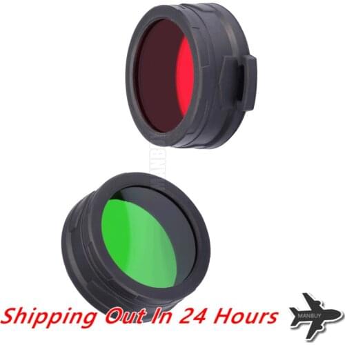 2020 Original NITECORE RED GREEN Filter Diffused NFR70 NFG70 Mineral Coated Glass Lens for Flashlight with Head of 70mm MH40GTR