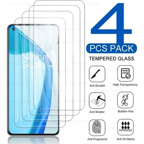 4PCS protective glass for oneplus 9r oneplus9r one plus9r 1+9r 9 r r9 6.55'' HD explosion-proof screen protector film sklo cover