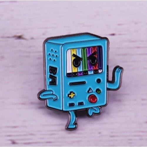 Adventure Time BMO Cartoon Enamel Pin Tv Show brooch