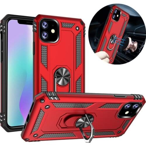 For iphone 11 12 Pro Max 12Mini 7 8 5 6 6s plus case armor magentic ring stand phone case for iphone x xr xs max se 2020 cover