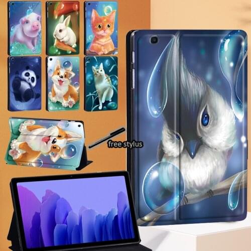 Animal Series Tablet Stand Cover Case for Samsung Galaxy Tab A7 2020 10.4 Inch SM-T500 SM-T505 Protective Case