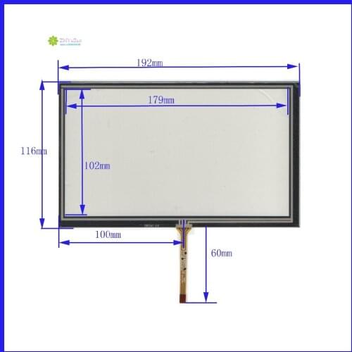ZhiYuSun for AT080TN64 display XWT247 193mm*117mm 8inch 4 line For CarDVD touch screen panel 193*117 this is compatible