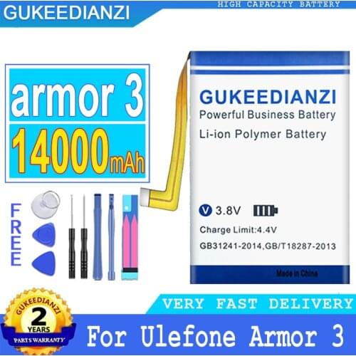 GUKEEDIANZI Ulefone Armor 3W Phone Batteries