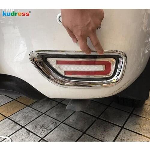 For Nissan Armada Patrol Royale Nismo Y62 Infiniti QX56 2016 2017 2018 ABS Exterior Rear Fog Light Cover Trims Car Accessories