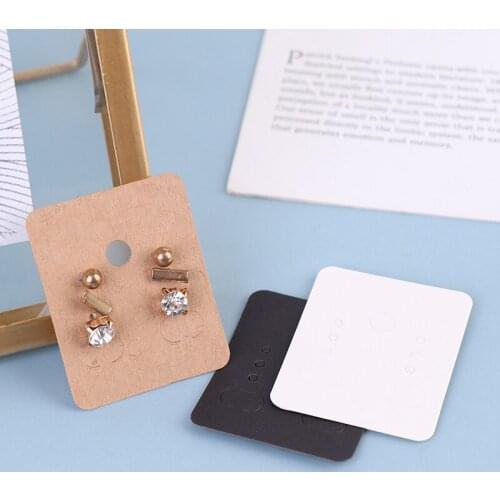 Cheap 50pcs Earrings Necklaces Display Cards for Jewelry Box Packaging Cardboard Hang Tag Card Ear Studs Paper Card Jewelry DIY