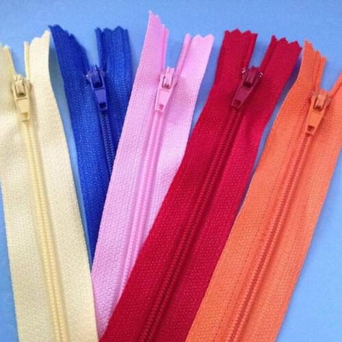 20pcs Nylon Coil Zippers Zips Ziper 12 / 15 / 20 / 25 / 30 / 35 / 40 / 45 / 50 / 55 / 60 cm For Sewing Clothes Bag Tailor Craft