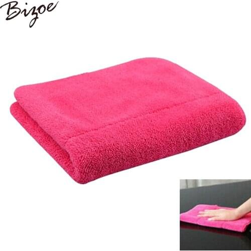 New 2PCS Thicken Mircrofiber Scouring Pad Cleaning Kitchen Towels Glass Cloth Vehicle Auto Care Traceless Sponge Cloth 30x40cm
