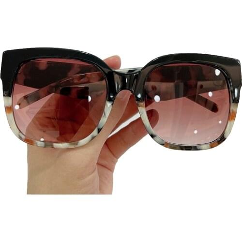 New Fashion Square Sunglasses Women Luxury Brand Designer Oversized Gradient Sun Glasses For Female UV400