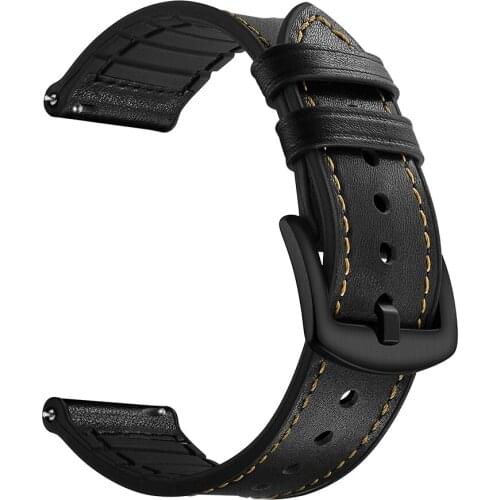 Genuine Leather Watchband for HUAWEI WATCH GT 2 46mm 42mm Band Strap for HONOR Magic Watch 2 GT2 Bracelet 22mm