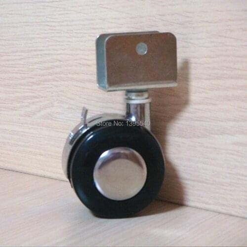 New 2''Durable Alloy Swivel Castor Wheels Furniture Splint Rolling Brake Caster Home Office Computer Chair Castor