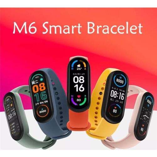 M6 Smart Watch Men Women 2021 Bluetooth Smart Bracelet Fitness Tracker Watch Heart Rate Monitor Fashion Sports Clock Waterproof