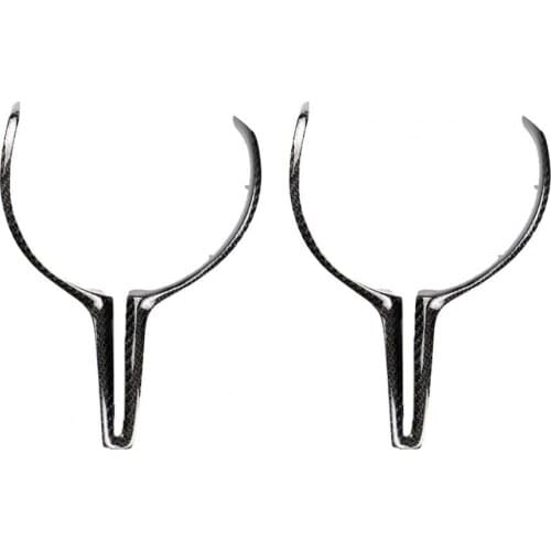 Steering Wheel Sticker Replacement Waterproof Carbon Fiber Protective Steering Wheel Trim for BMW