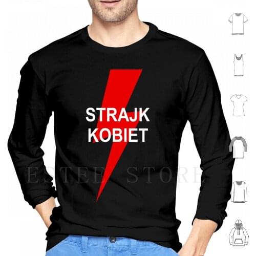 Strajk Kobiet-Poland Women Protest Hoodie Long Sleeve Strajk Kobiet Moje Cialo Mojje Prawo Poland Women Protest My My