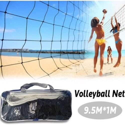Universal Style 9.5x1m Volleyball Net Portable Polyethylene Material Beach Volleyball Net Indoor Outdoor Exercise