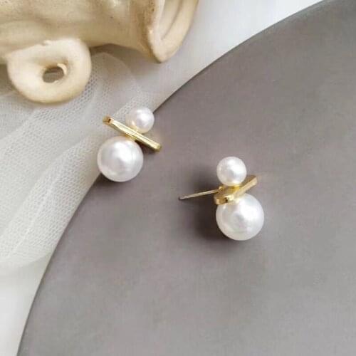 Two Pearl 925 Sterling Silver Earrings Base Fashion Findings Exquisite Jewelry Parts Fittings Womens Accessories for Pearls