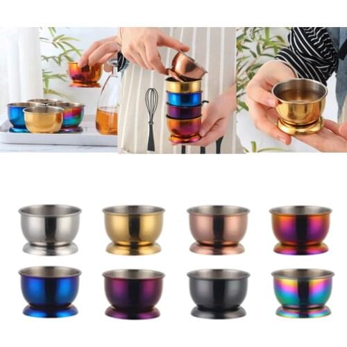 1Pc Portable Stainless Steel Coffee Tea Water Cup Small Milk Cup Cold Drink Beer Cocktail Wine Mug Home Supplies