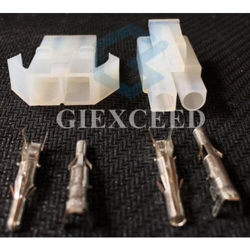 2 Sets 2 Pin 6.2MM Big Tamiya Connector Set Kits Large Tamiya Set L6.2 Socket Plug