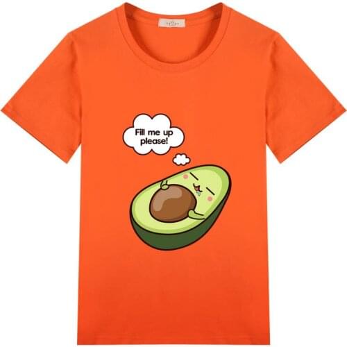 2021 Avocado Funny Short T Shirt For Boys Gilrs Lovely School Cute Tees