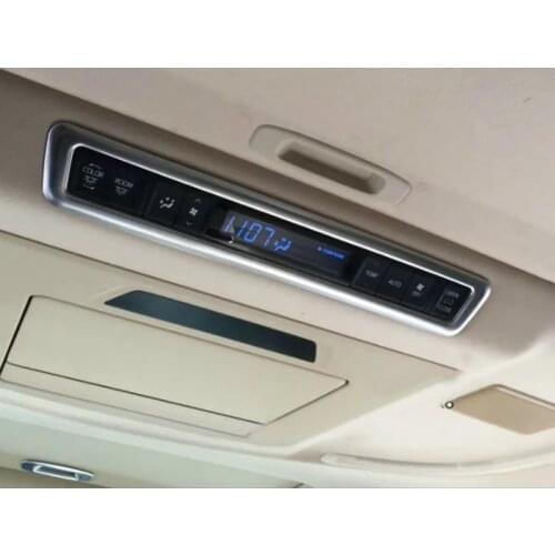ABS Matte Rear AC Air Condition Switch Interior Button Cover Trim For Toyota Alphard Vellfire 2015 2016 2017 2018 Car Accessorie