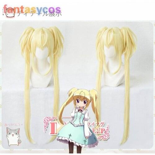 Anime Shugo Chara Tsukiyomi Utau Long Ponytails Heat Resistant Synthetic Hair Cosplay Halloween Party Wig + Free Wig Cap