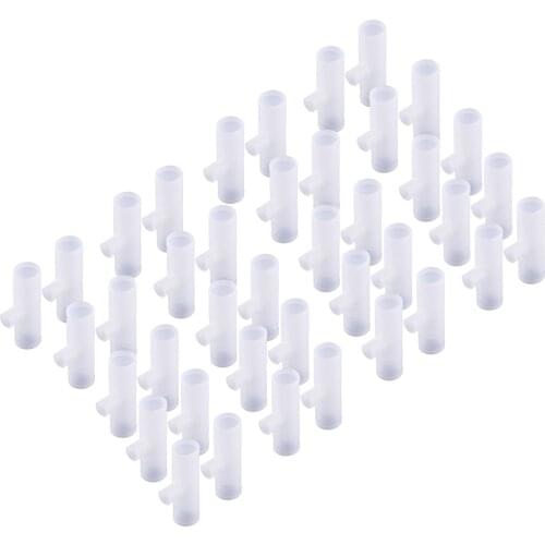 40pcs 1/2" Tee Fittings Poultry Chicken Automatic Drinker Water Drinking Cup Nipples Connector for Duck Bird Broiler Breeder