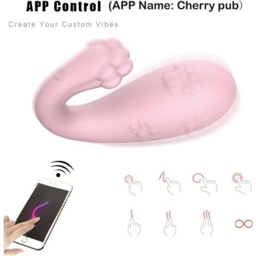 Wireless G-spot Vibrating APP Remote control 8 Frequency Adult Game Sex Toys for Women Monster Shape Vibrator Bluetooth Massage