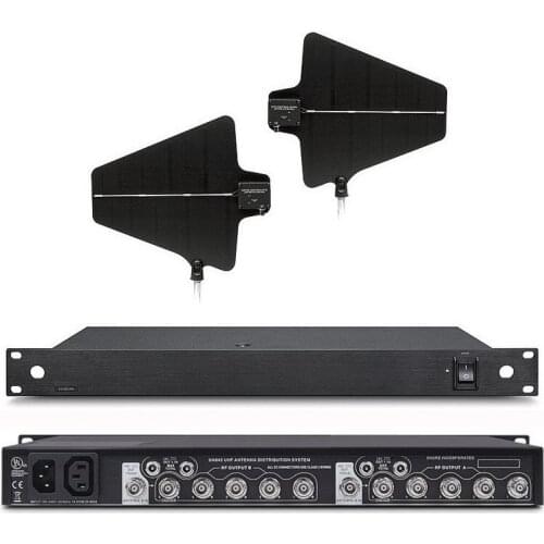 Bolymic Antenea Amplifier System 470-952MHz Antenna Distributor for Wireless Microphone System,school,meeting
