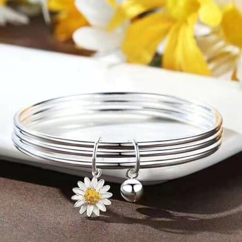 Genuine pure silver bracelet S999 three life three silver bracelet simple fashion to send girlfriend Qixi Valentines Day gift