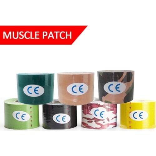 Pure Cotton Sports Tape Muscle Paste Sports Recovery Elastic Band Knee Pads Muscle Pain Relief Knee Pads Fitness Bandage