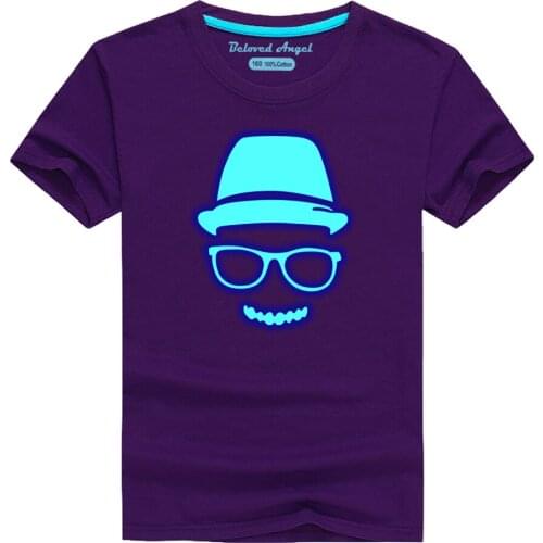 Children Luminous T shirt for Boy Cartoon Clothing Boys Girls Summer Tops Kids Tee Shirt Pattern Cotton Baby Clothes 3-15 Years