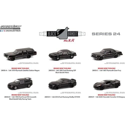 GreenLight 1:64 Black Ban dit Series 24 Alloy model car Metal toys for childen kids diecast gift