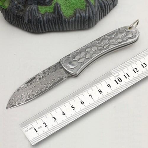 Free shipping Exquisite gift knife outdoor camping tool knife folding knife sharp Damascus