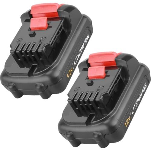 2pcs 12V 3000mAh Lithium Battery Compatible with All DeWalt Battery 12V Tools DCB120 DCB123 DCB127
